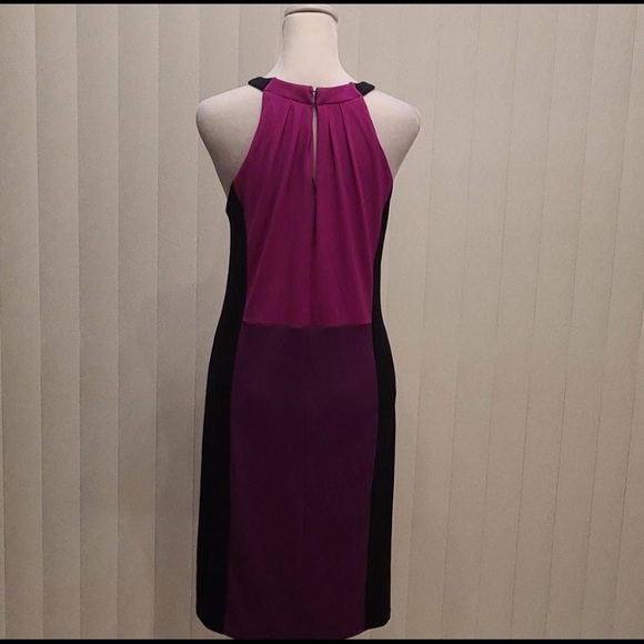 Worthington stretchy color block dress Medium NWT - Picture 3 of 8